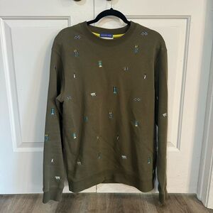 Men's Olive Green Sweater Scotch and Soda Size M